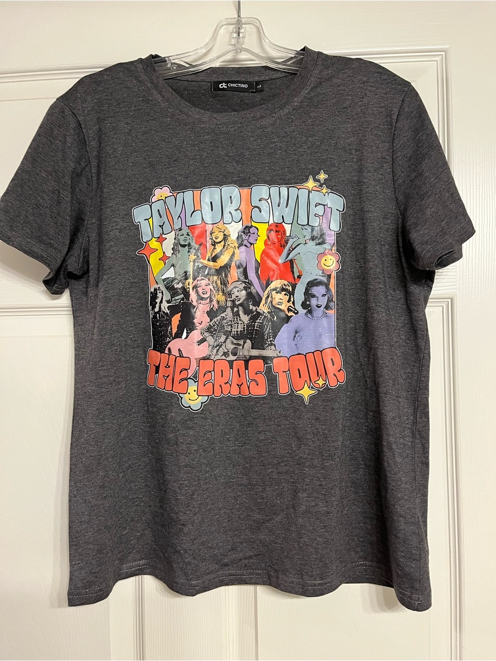 Taylor Swift The Eras Tour Kids Graphic Tee - Charcoal